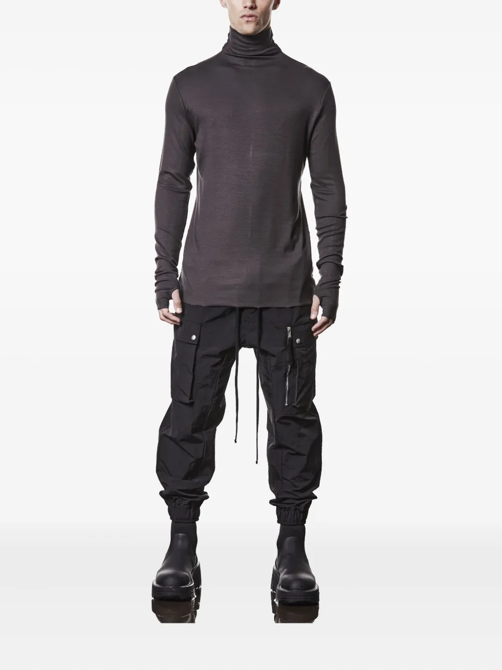 Thom Krom thumbhole-detail top - Bruin