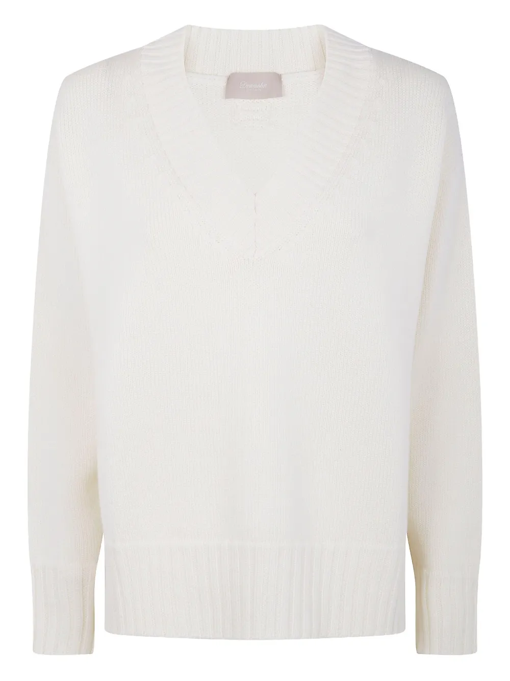 Drumohr V-neck wool sweater | White | Image 1