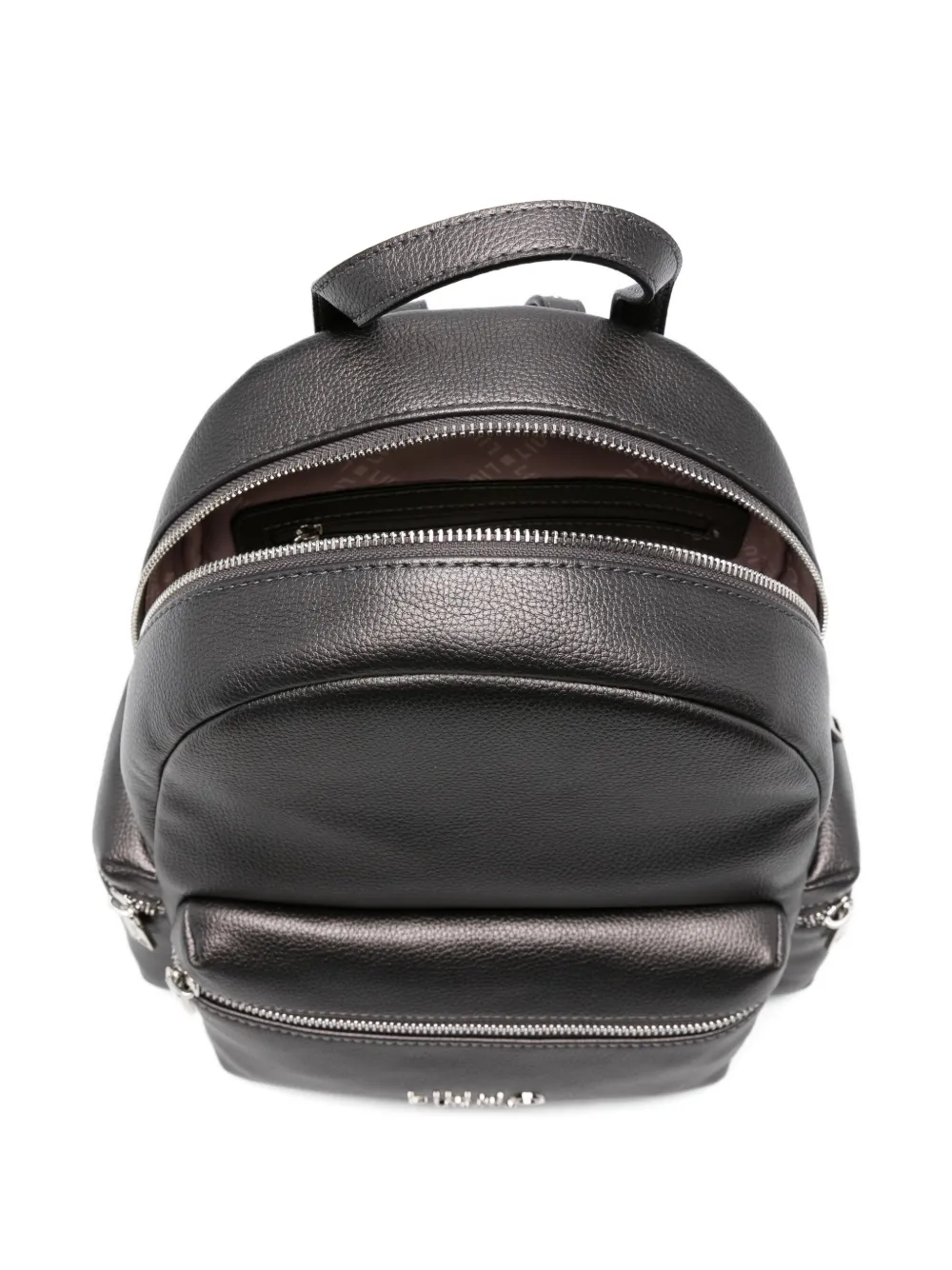 Liu •jo Studded-detail Zip-fastening Backpack In Gray