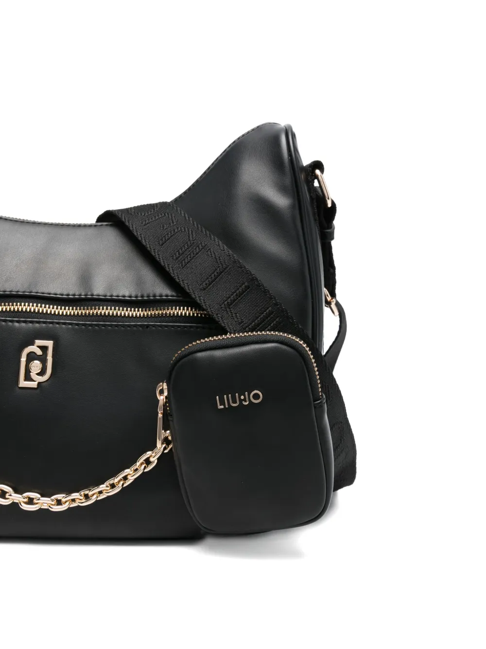 Liu •jo Versatile Shoulder Bag Chain Detail In Black
