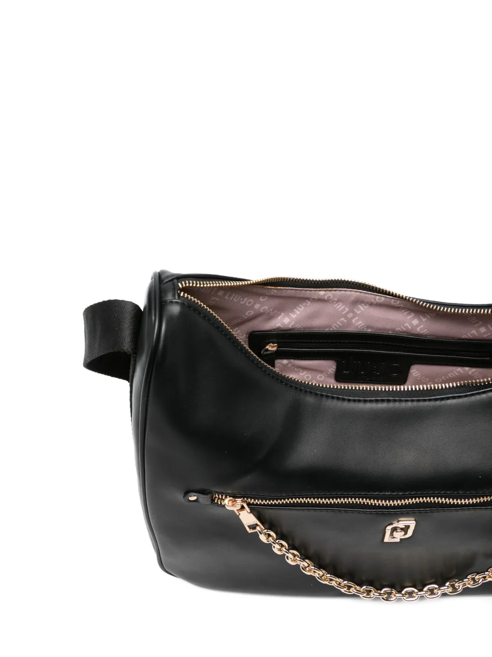 Liu •jo Versatile Shoulder Bag Chain Detail In Black