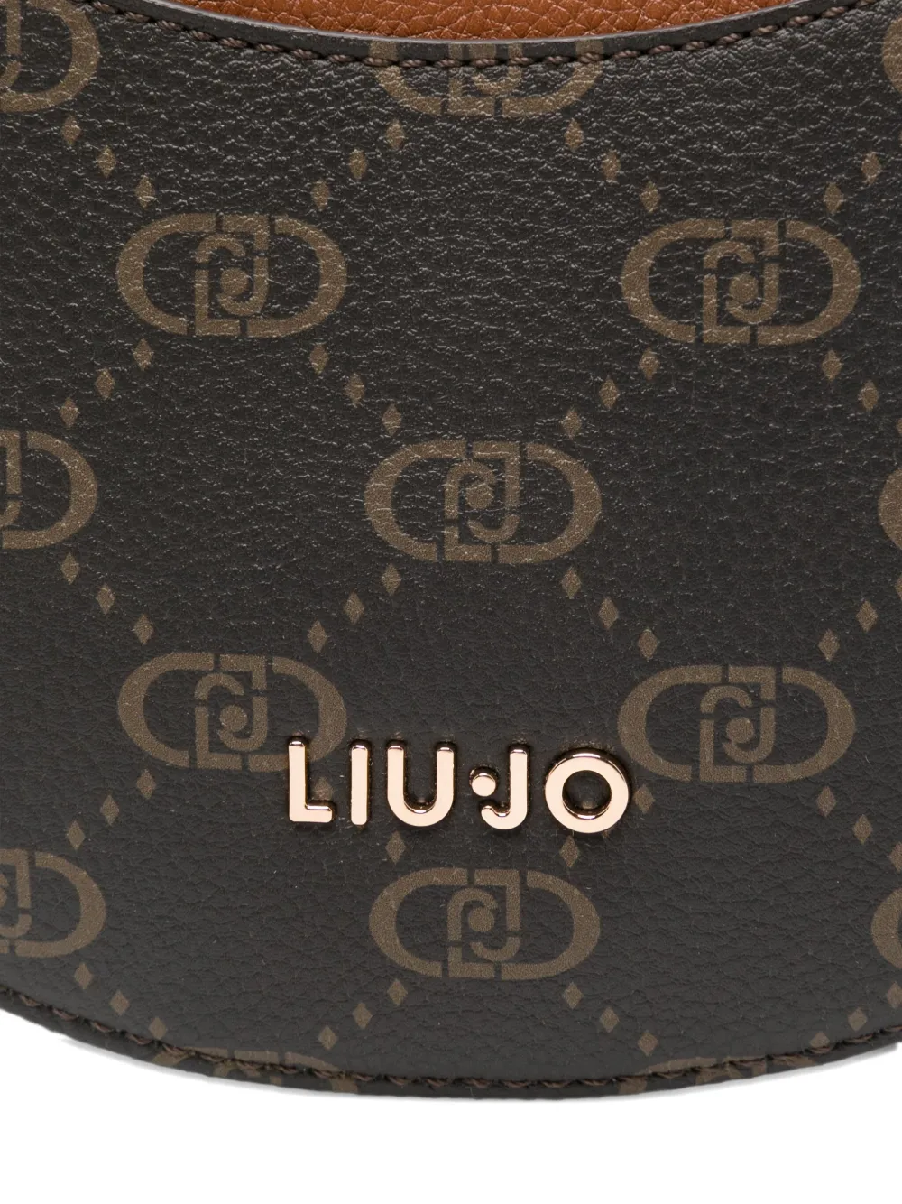 Liu •jo Small Logo-plaque Shoulder Bag In Brown