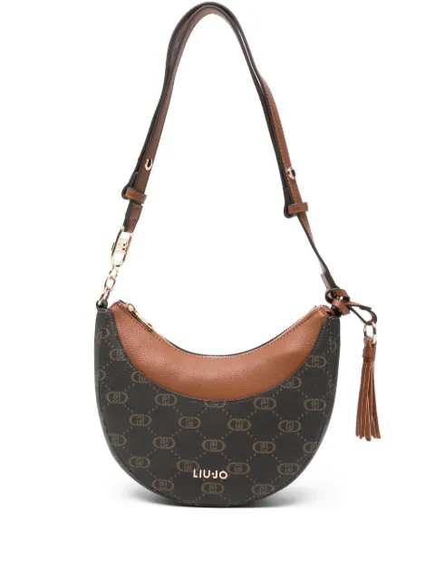 LIU JO bolsa de hombro pequeña con placa del logo