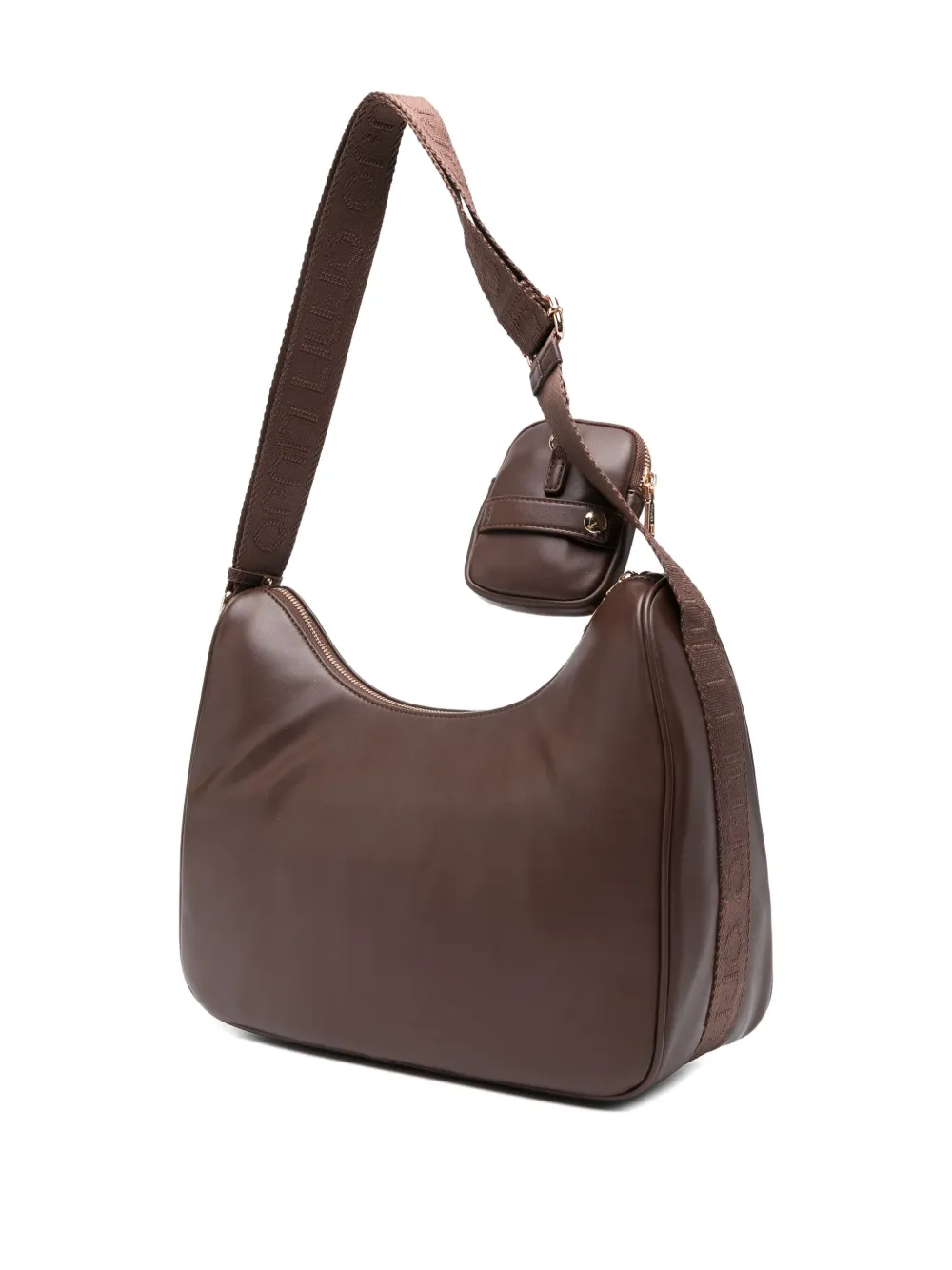 Liu •jo Medium Chain-embellished Shoulder Bag In Brown