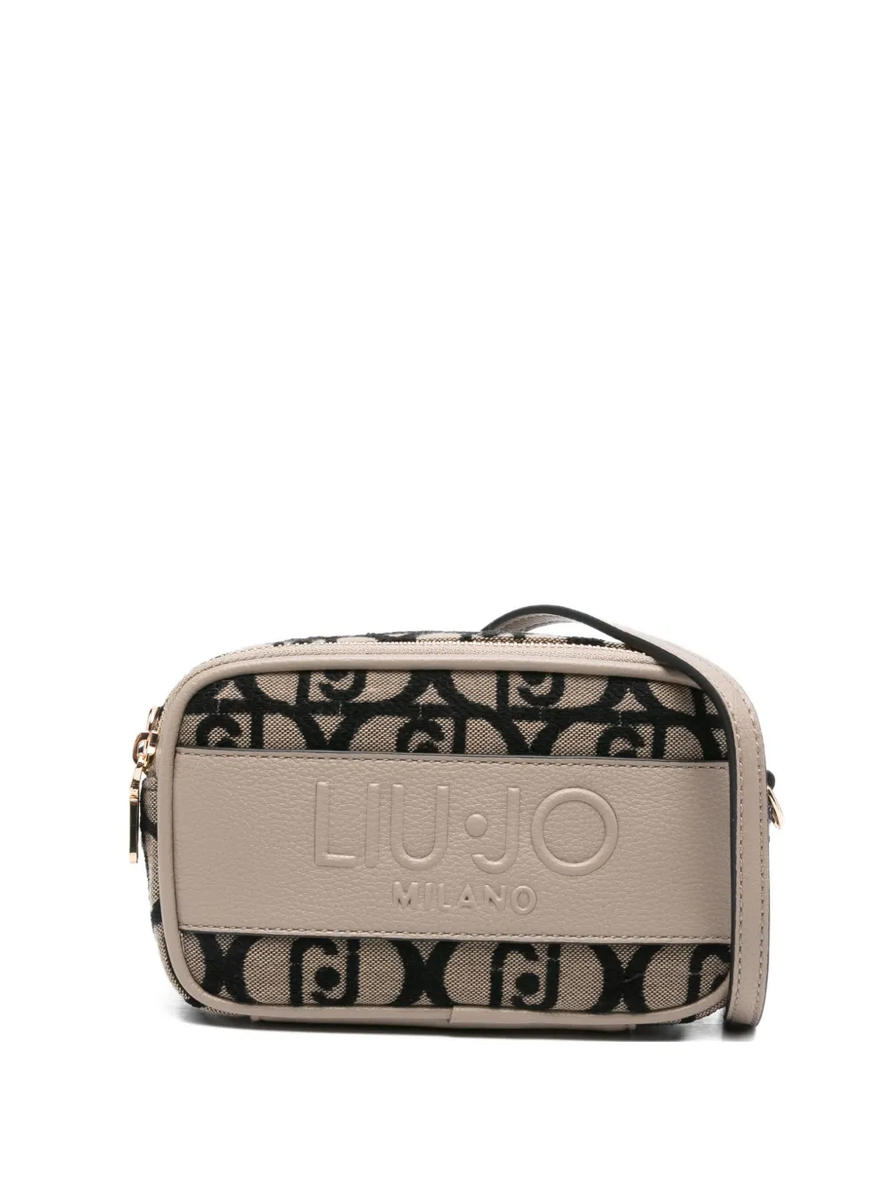 LIU JO mini monogram cross body bag | Neutrals | Image 1
