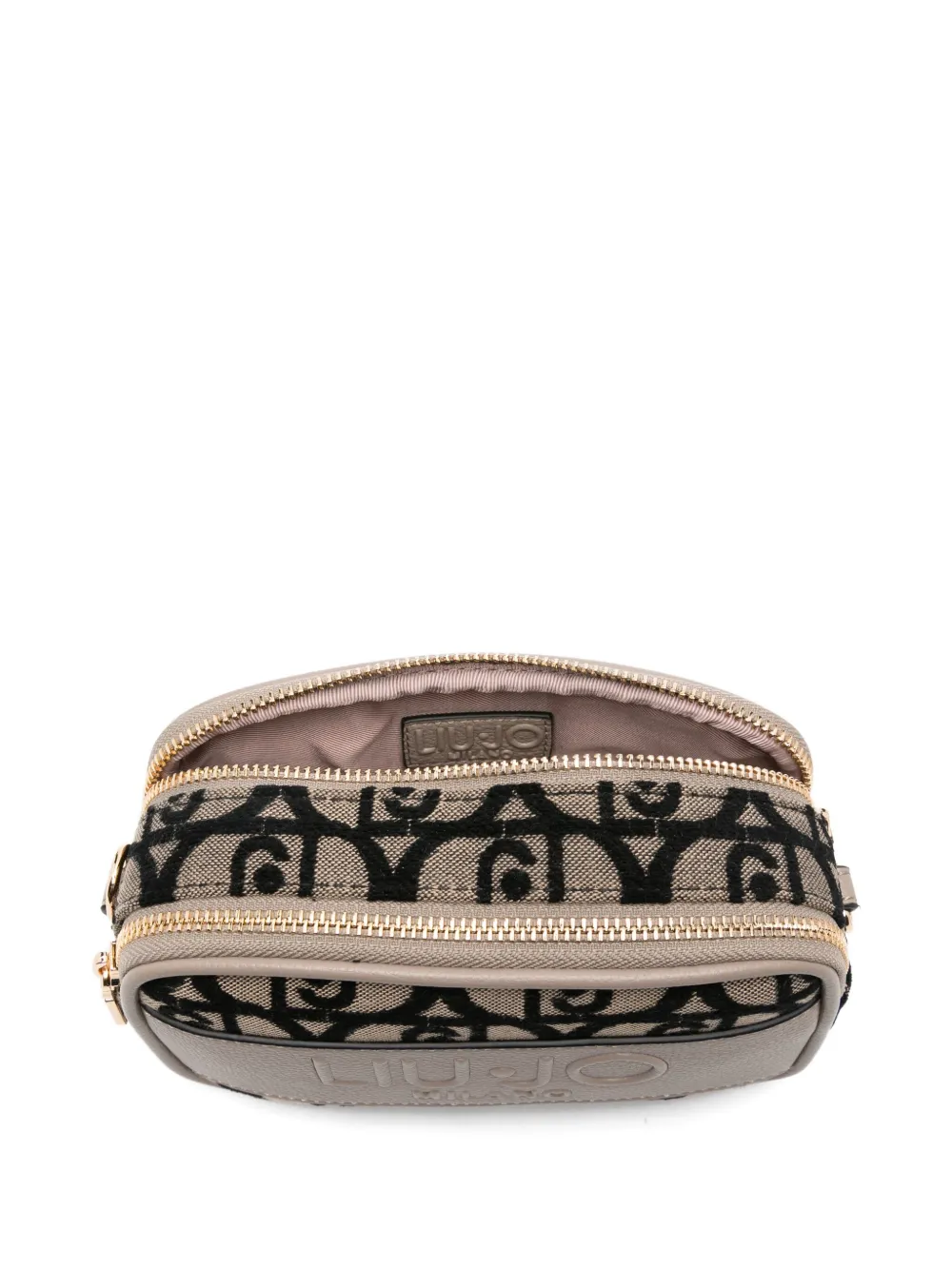 LIU JO Mini-crossbodytas met monogram Beige