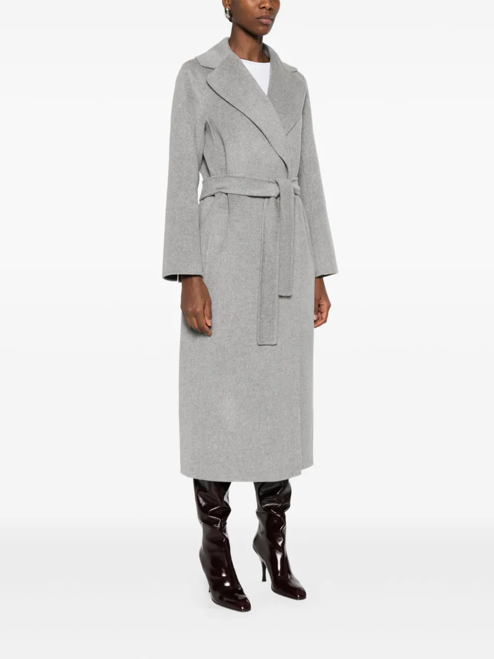 'S Max Mara Mantel van kasjmiermix Grijs