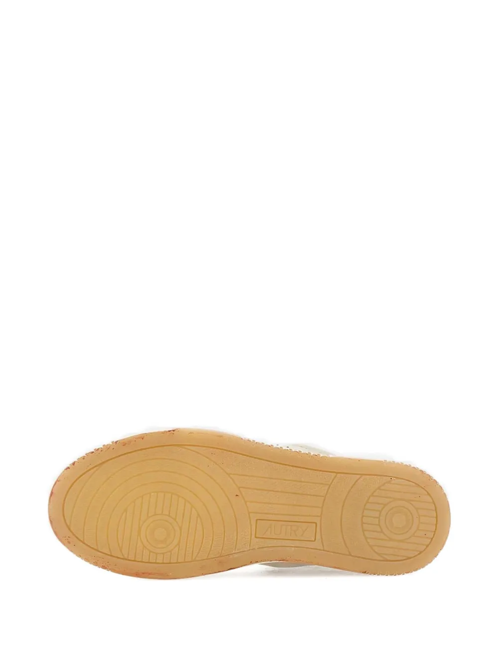 Autry leather panelled sneakers Neutrals