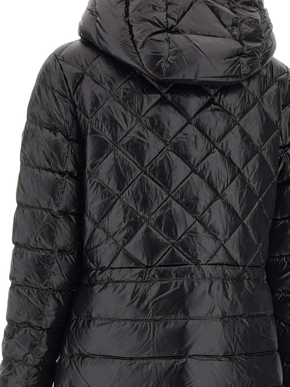 Mackage Tooky Diamond-quilted Hooded Coat In Black