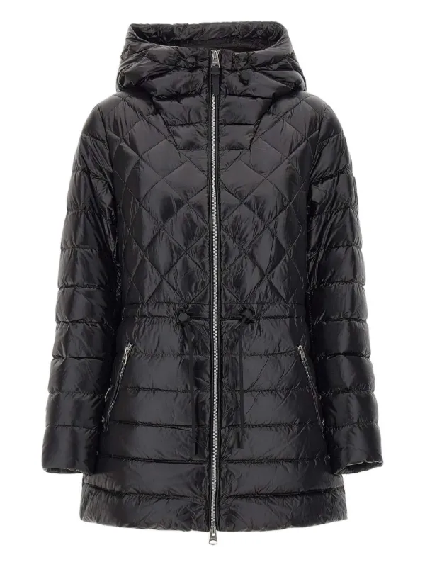 Mackage Tooky Diamond-quilted Hooded Coat in Black