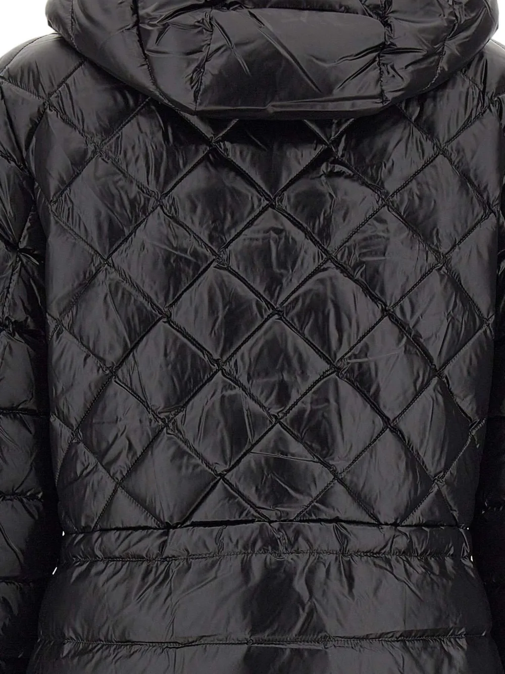 Mackage Tooky Diamond-quilted Hooded Coat In Black