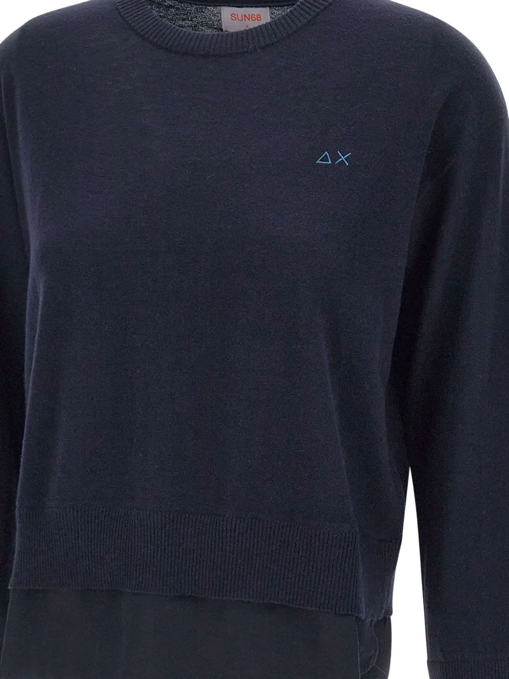 Sun68 Trui met ronde hals Blauw