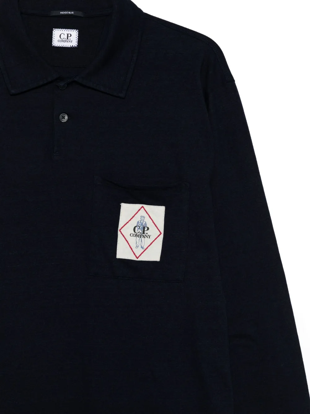 C.P. Company T-shirt met logo-applicatie Blauw