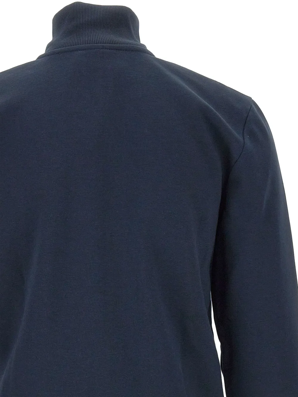 Colmar Sweater met logopatch en halve rits Blauw