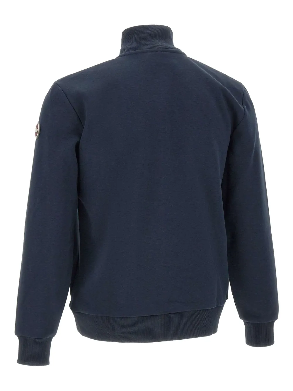 Colmar Sweater met logopatch en halve rits Blauw