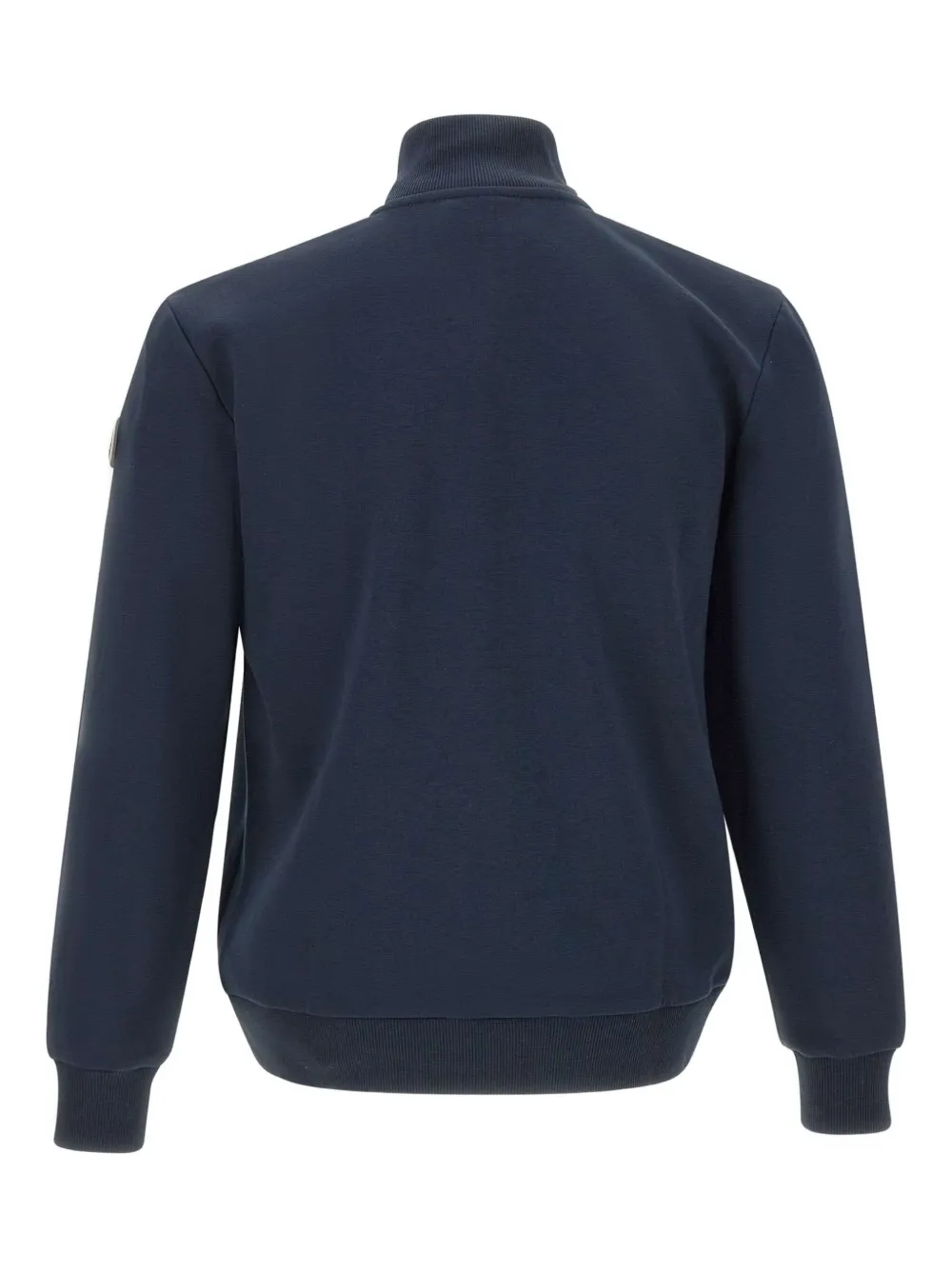 Colmar Sweater met logopatch en halve rits - Blauw