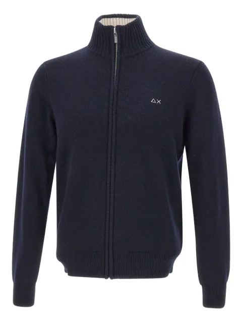 Sun68 high-neck zip-up cardigan