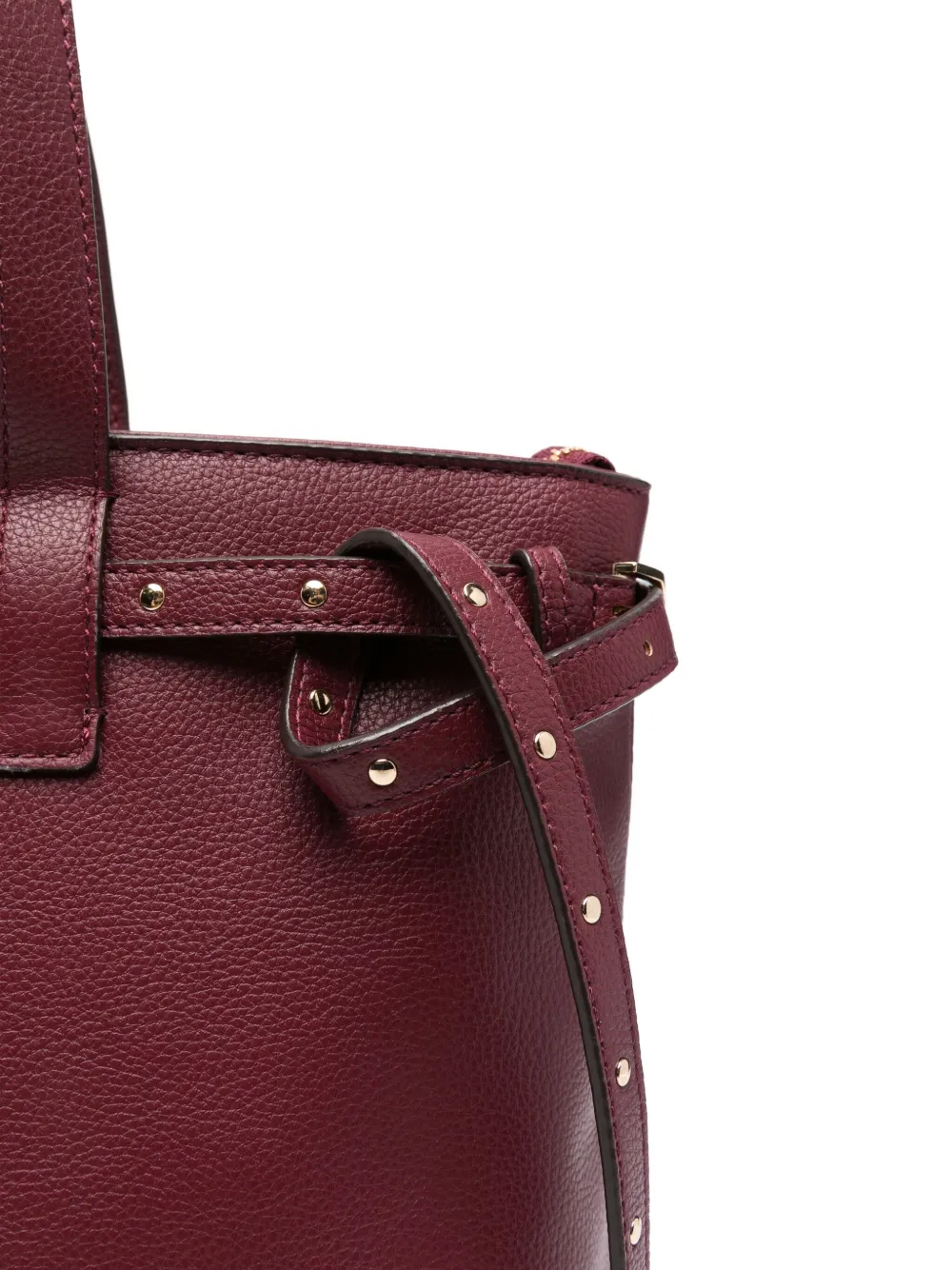 Liu •jo Studded Tote Bag In Burgundy