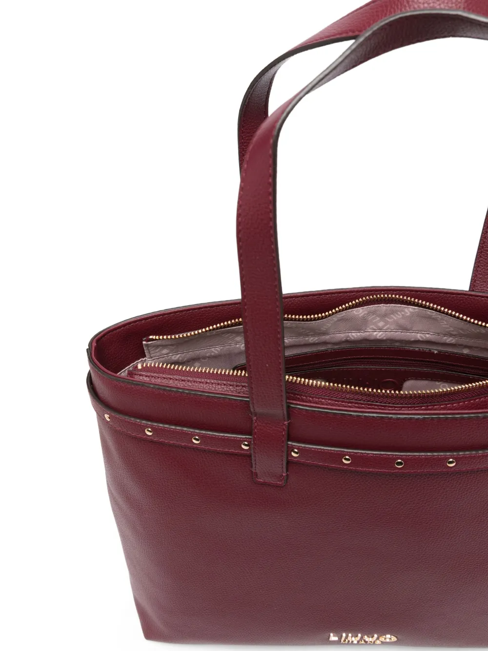 LIU JO Shopper met studs Rood
