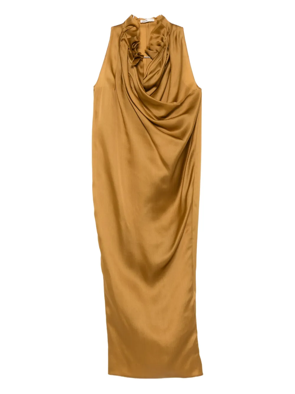 KHAITE draped maxi dress - Yellow