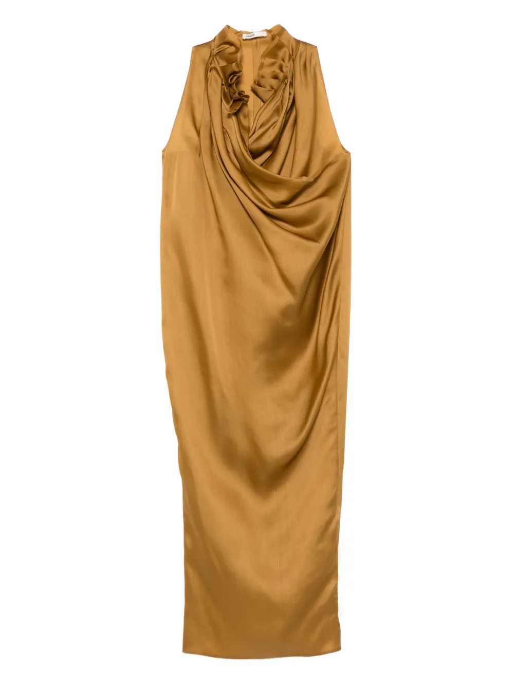 KHAITE draped maxi dress - Giallo