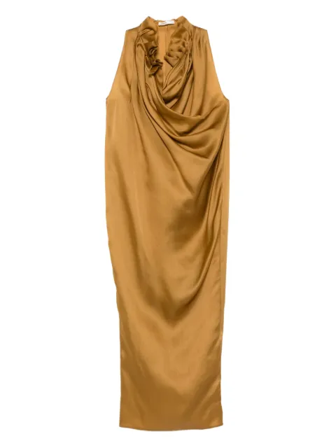 KHAITE draped maxi dress
