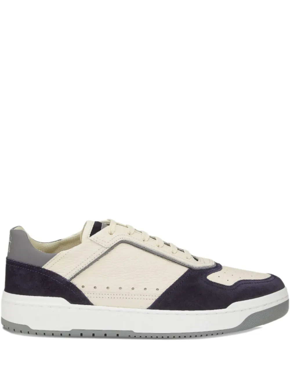 Brunello Cucinelli round-toe lace-up sneakers | White | Image 1