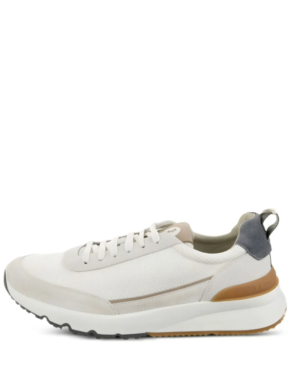 Brunello Cucinelli mesh-panel sneakers White