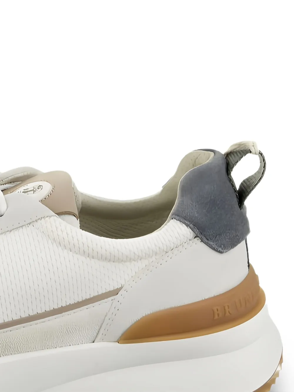 Brunello Cucinelli mesh-panel sneakers White
