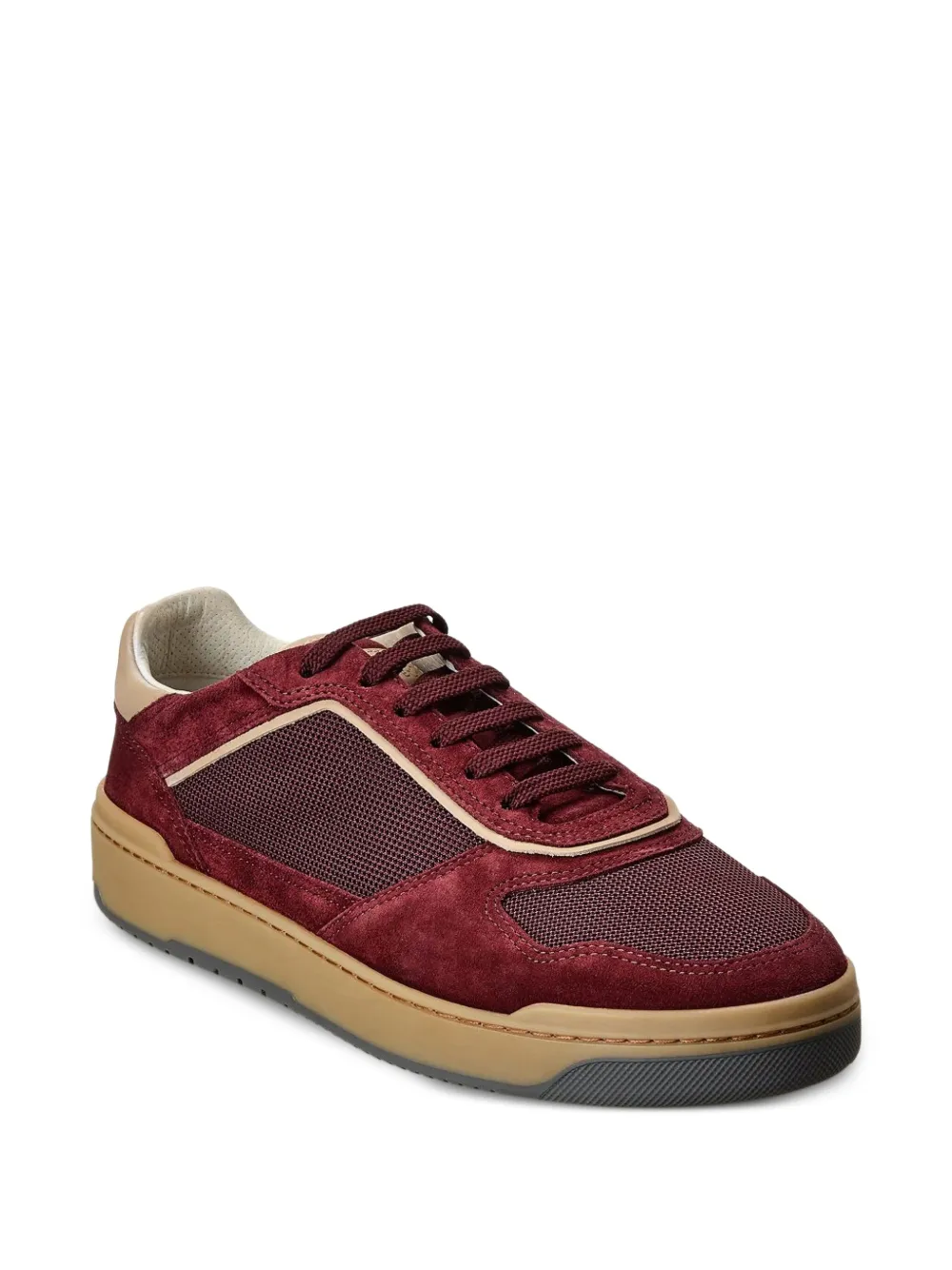 Brunello Cucinelli suede sneakers Red
