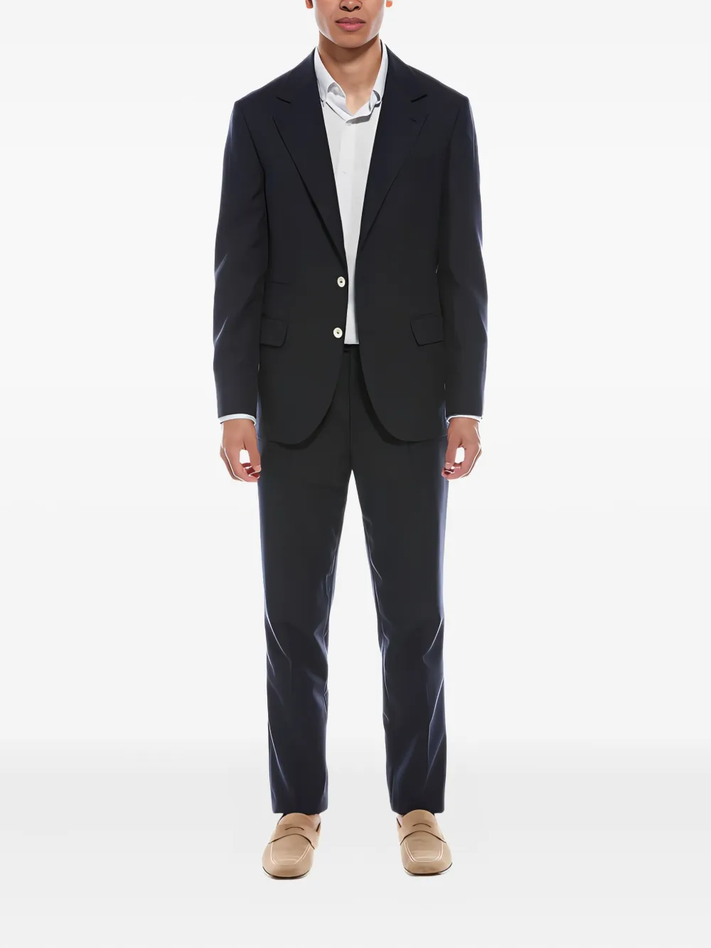 Brunello Cucinelli notched single-breasted suit | Blue | Image 1