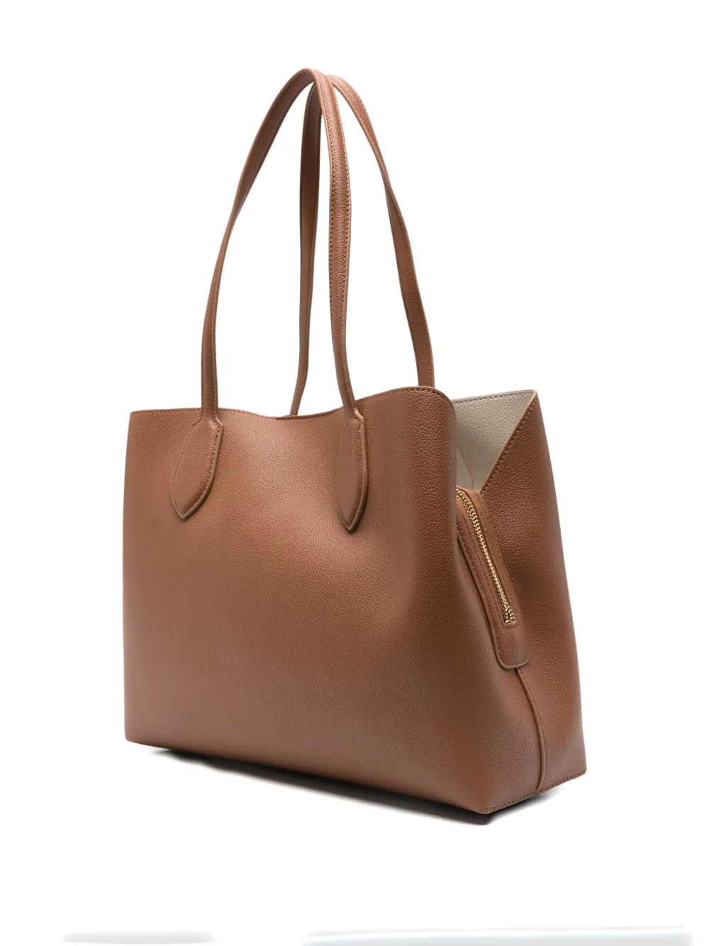 TWINSET Shopper met logo - Bruin