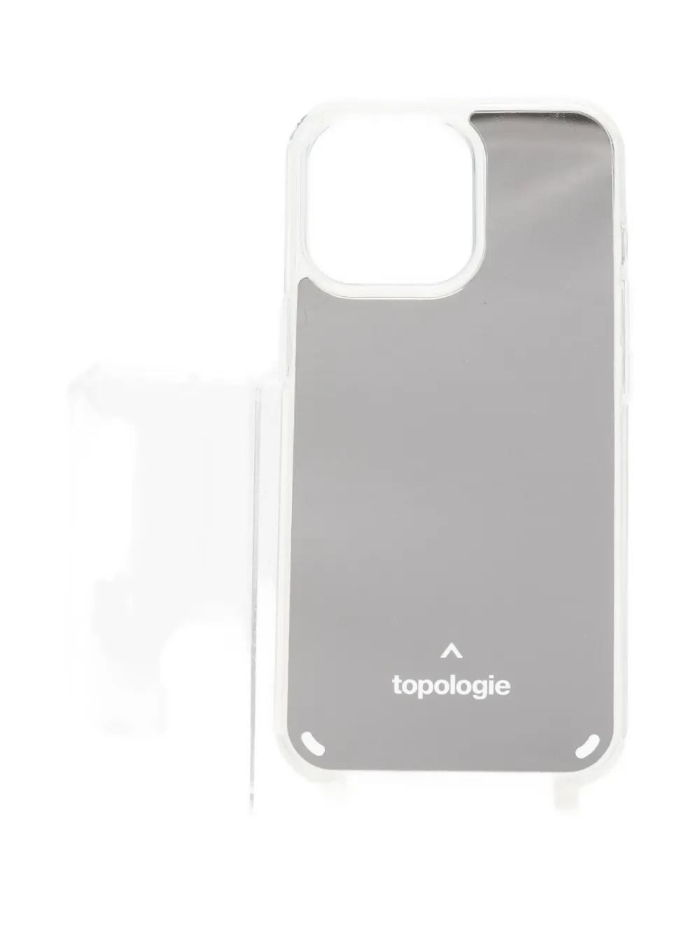 Topologie Verdon Mirrored Phone Case In Gray