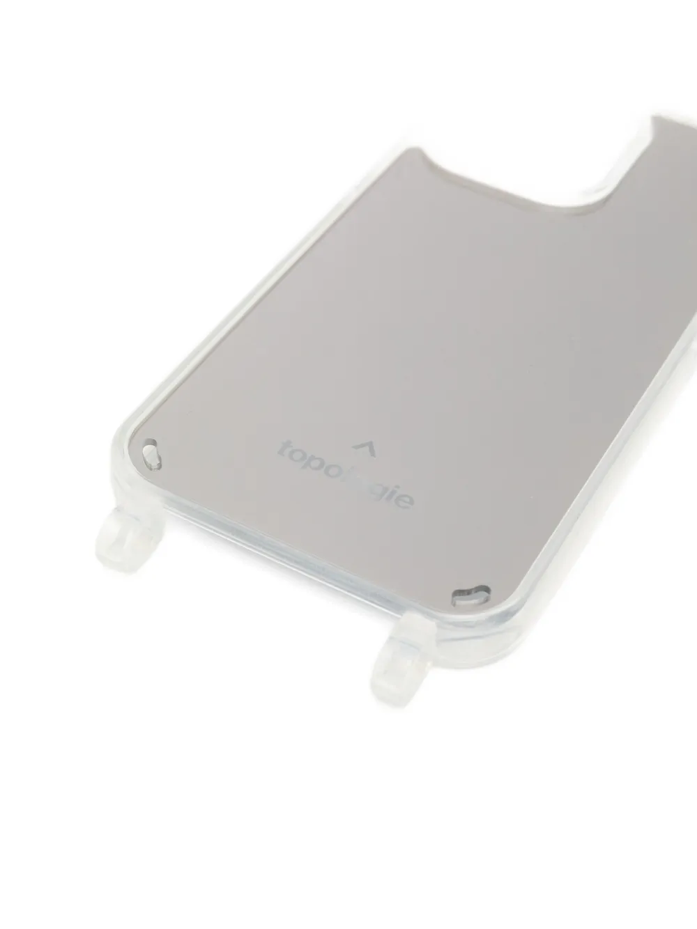Topologie Verdon Mirrored Phone Case In Gray