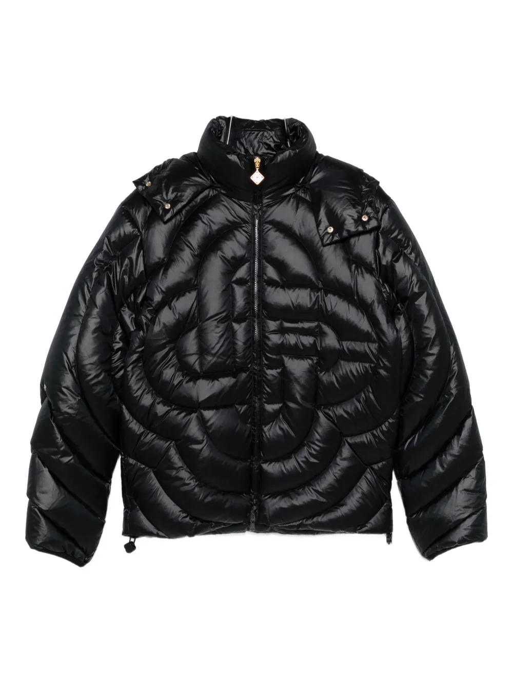 Casablanca quilted shell jacket - ブラック Casablanca quilted shell jacket - ブラック