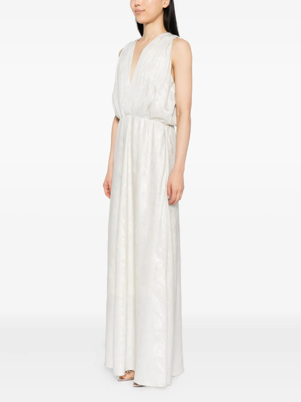 Blaklace Sleeveless Dress In White