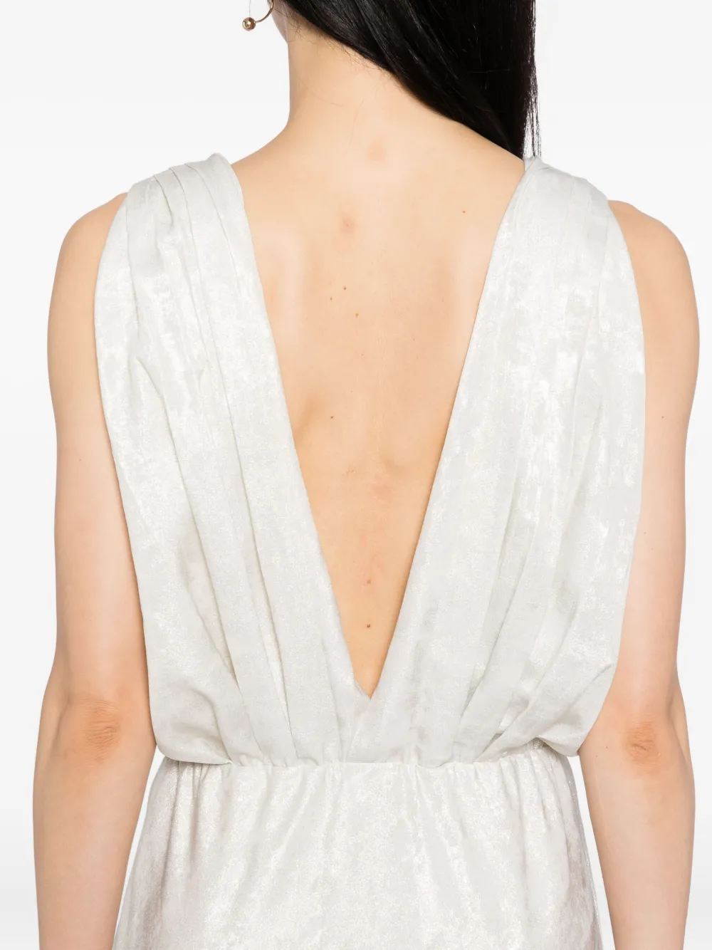 Blaklace Sleeveless Dress In White