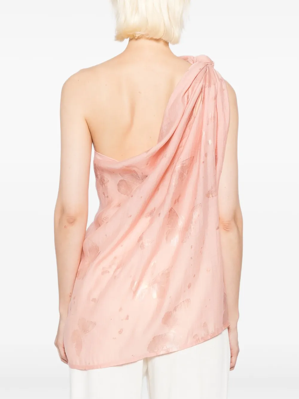 Blaklace Butterfly-print Top In Orange