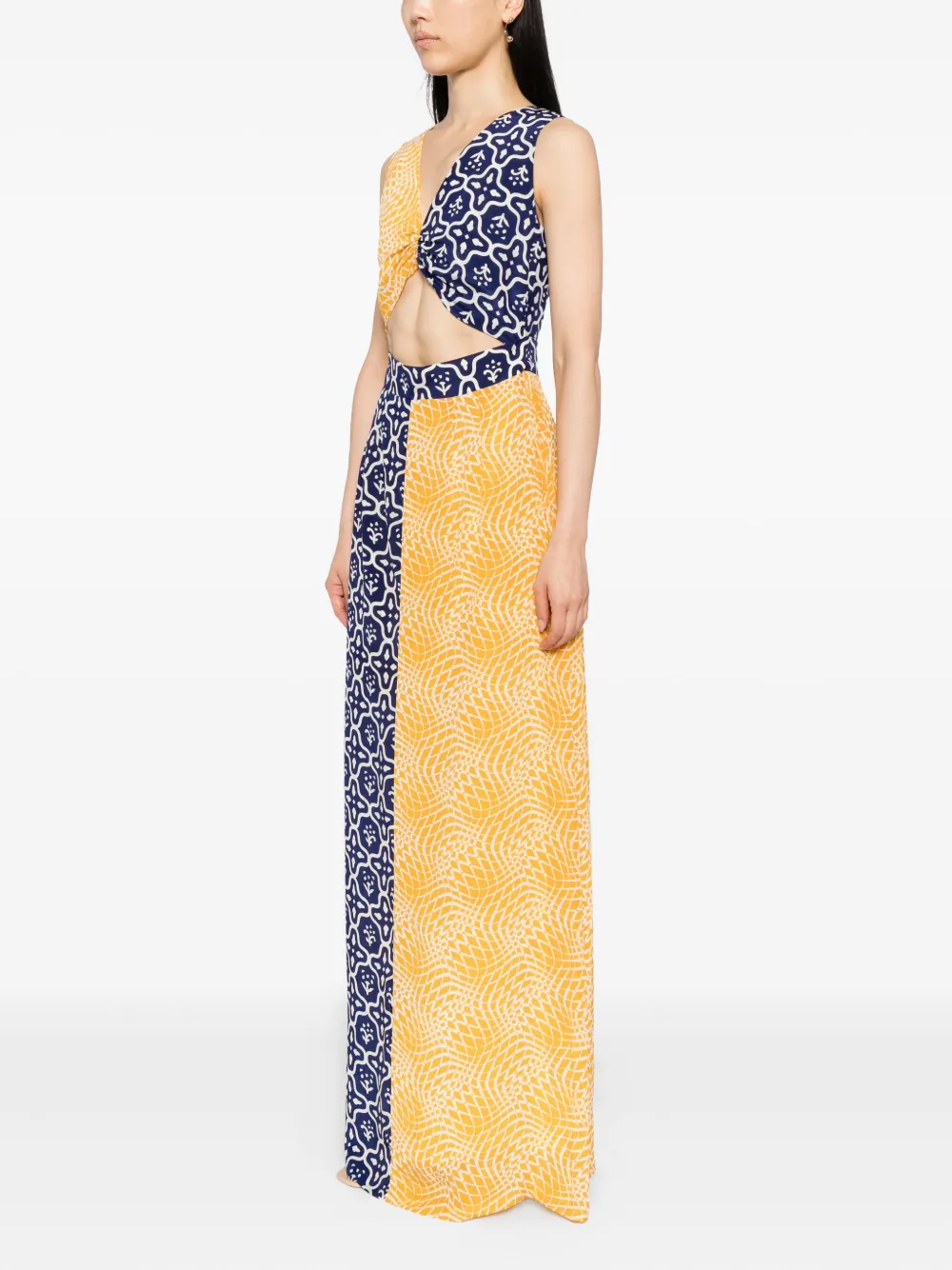 BLAKLACE Jurk met geometrische print Geel