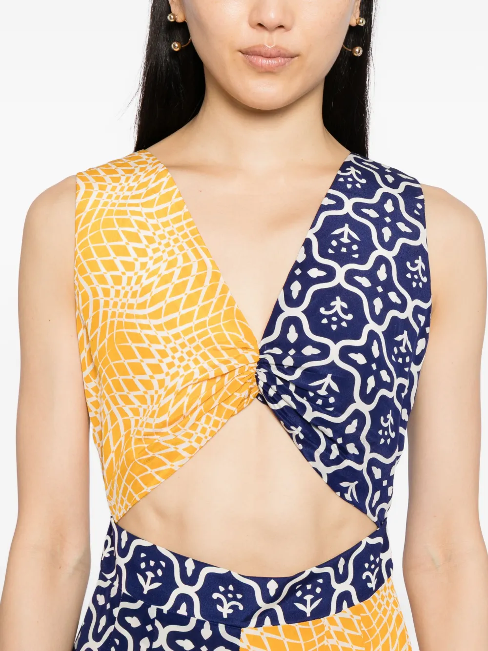 BLAKLACE Jurk met geometrische print Geel