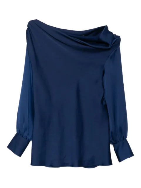 BLAKLACE asymmetric-neck top