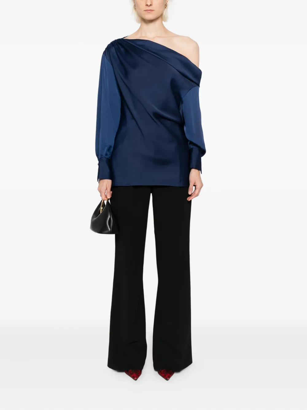 BLAKLACE asymmetric-neck top | Blouses | Image 2