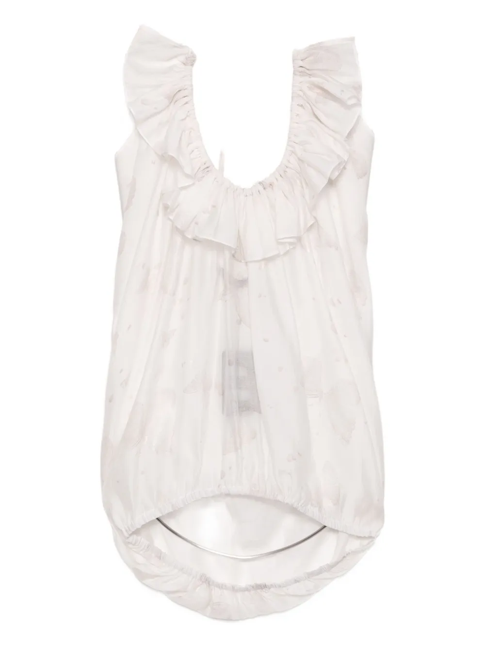 BLAKLACE Canotta con stampa Butterfly - Bianco