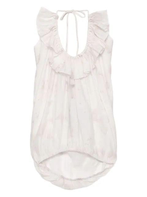 BLAKLACE butterfly-print top