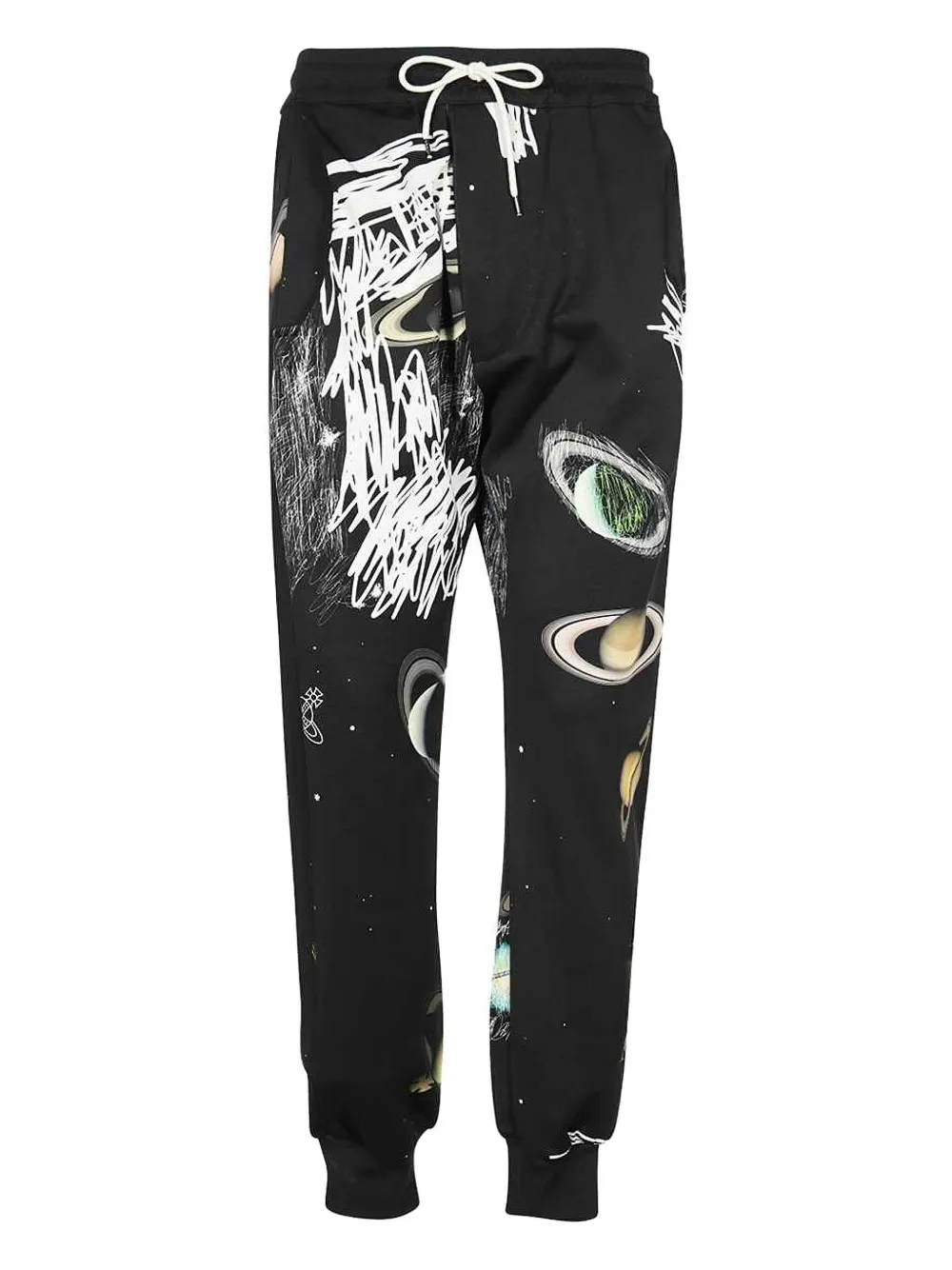 Vivienne Westwood graphic-print elasticated track pants - ブラック Vivienne Westwood graphic-print elasticated track pants - ブラック