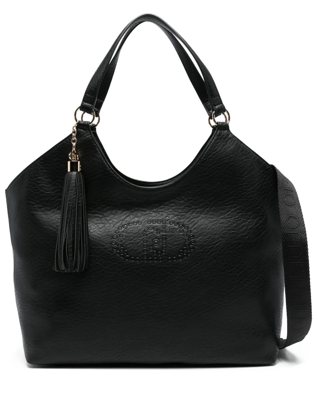 LIU JO large tassel-detail tote bag | Black | Image 1
