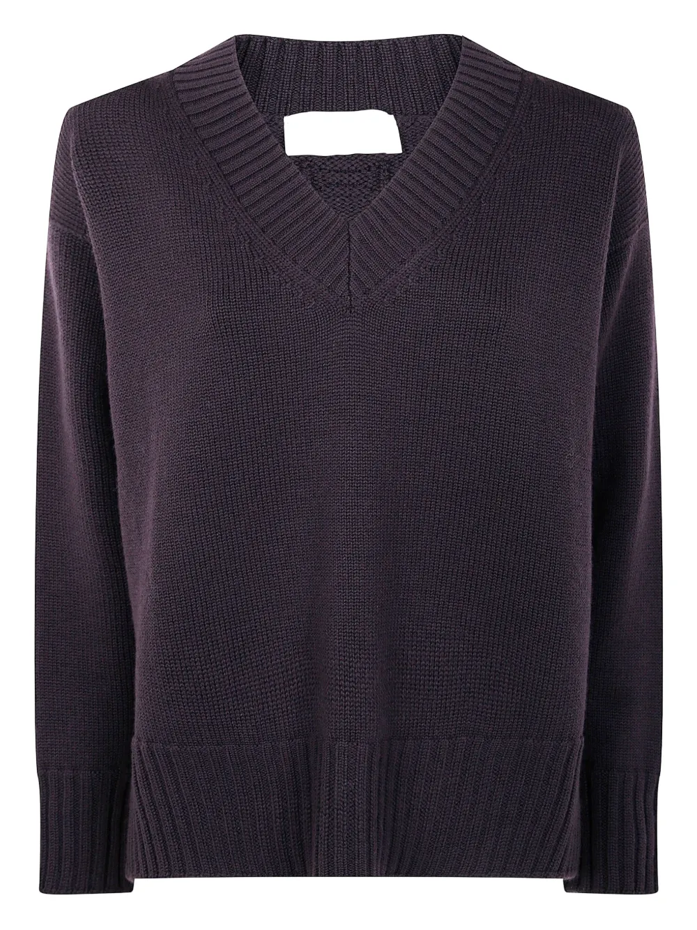 Drumohr V-neck wool sweater | Purple | Image 1