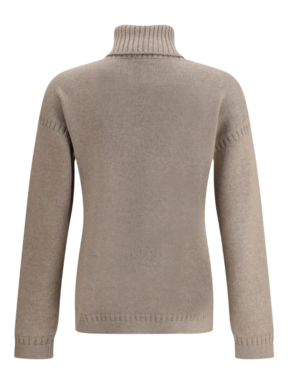 Loro Piana Turtleneck Ribbed-knit Sweater In Neutral