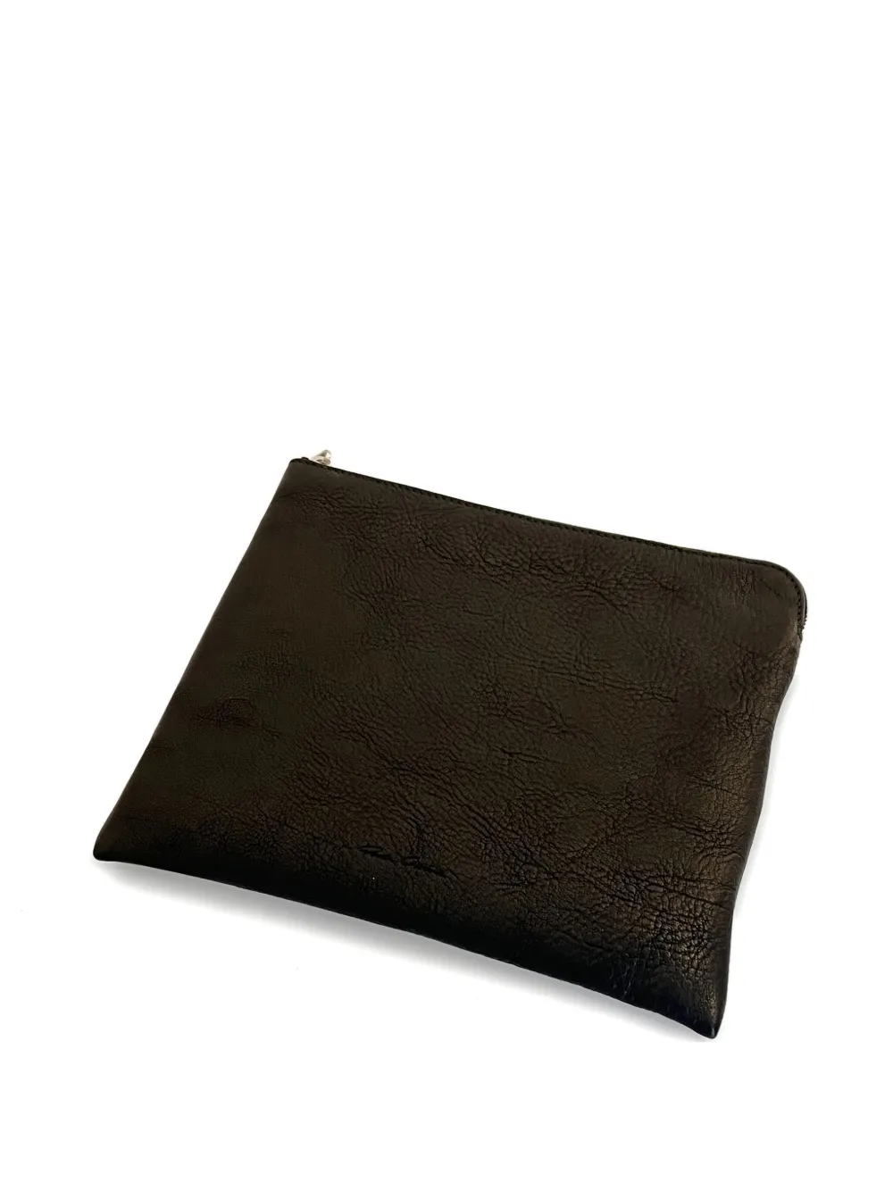 Rick Owens leather zip-top shoulder bag - ブラック Rick Owens leather zip-top shoulder bag - ブラック