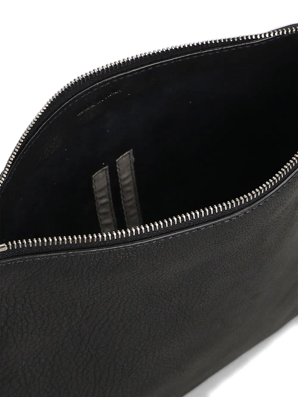 Rick Owens Leren schoudertas met rits Bruin